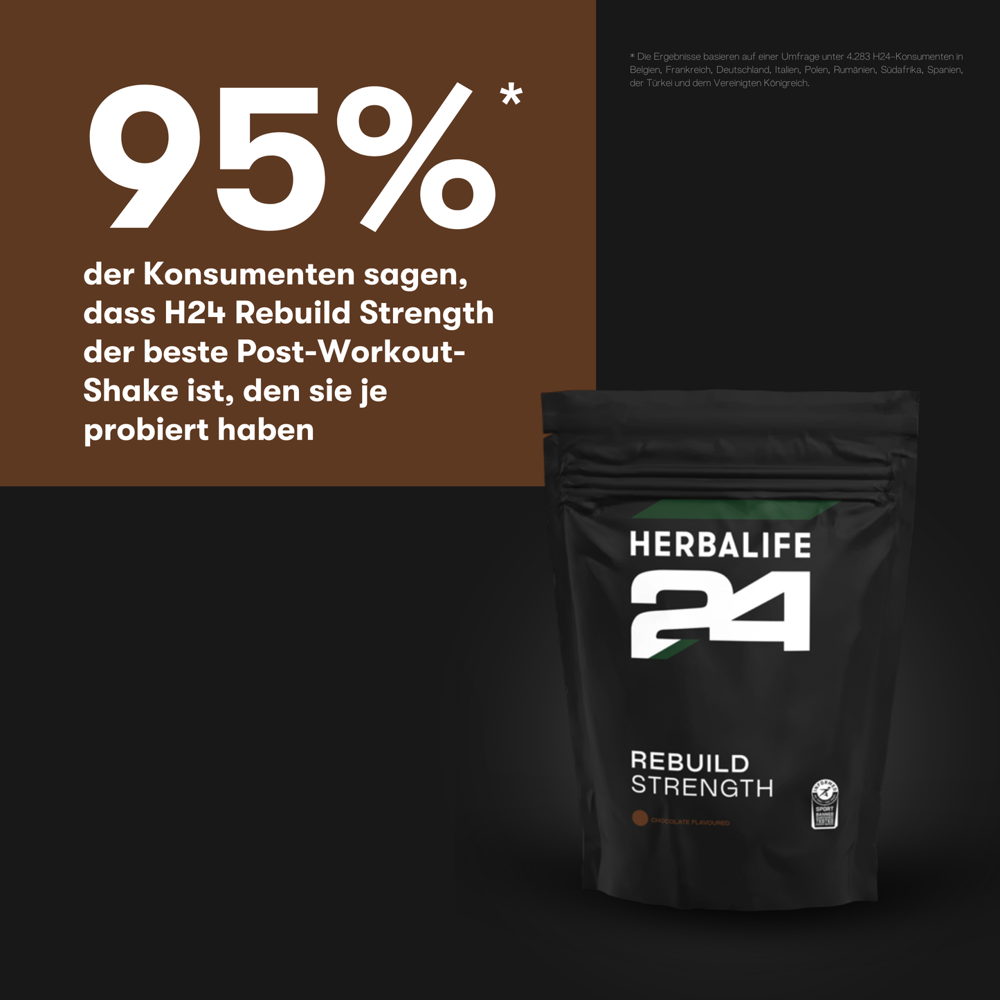 Herbalife24® Rebuild Strength Schokolade 1000 g Pouch