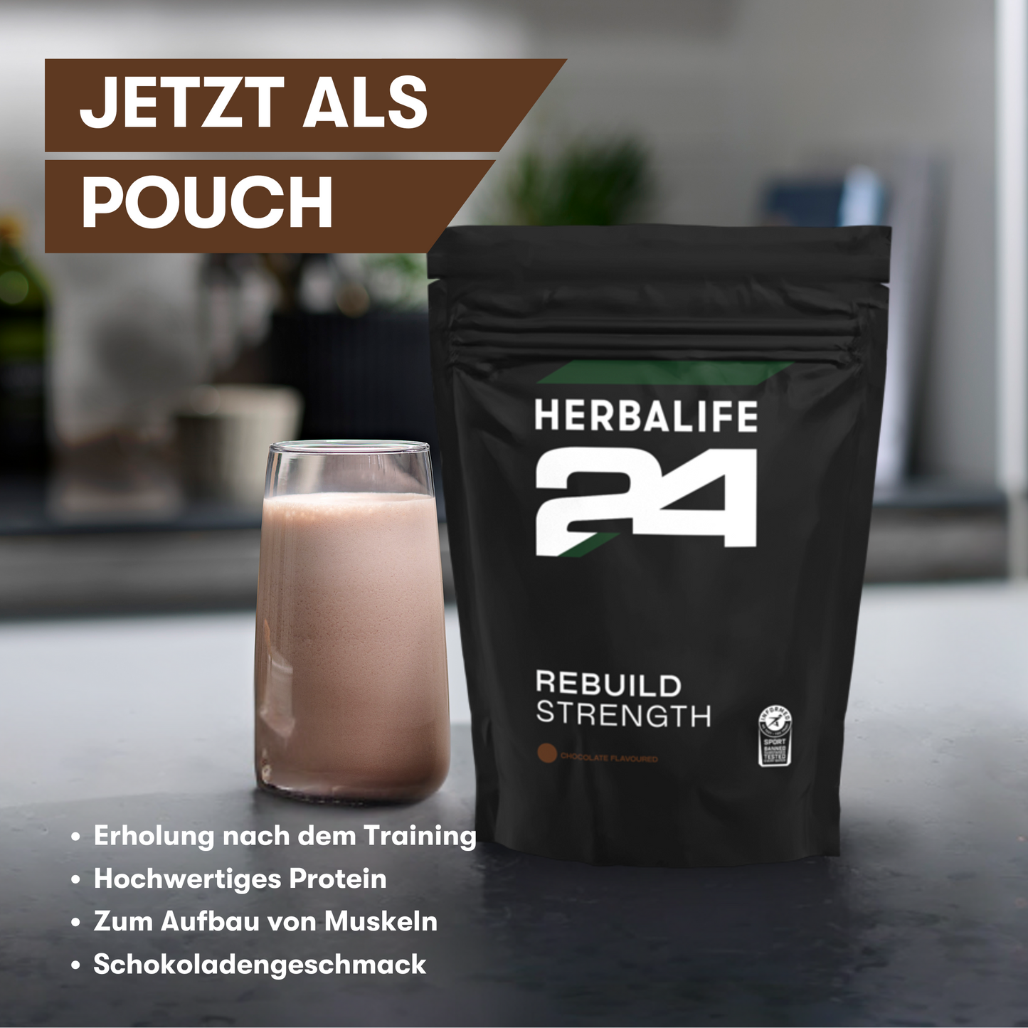 Herbalife24® Rebuild Strength Cioccolato 1000 g Busta 