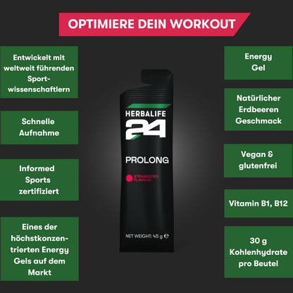 Herbalife24® Prolong Gel Fragola 10 bustine da 45g 